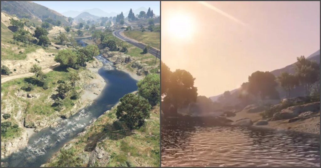 Grand Theft Auto 5 river
